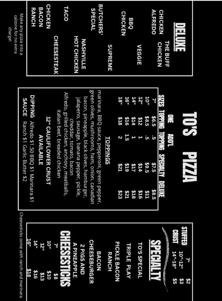 TOs Kitchen Menu image 2